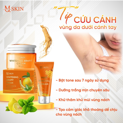 Combo Kem Nách Khử Mùi Sâm Chanh Mật MQ Skin