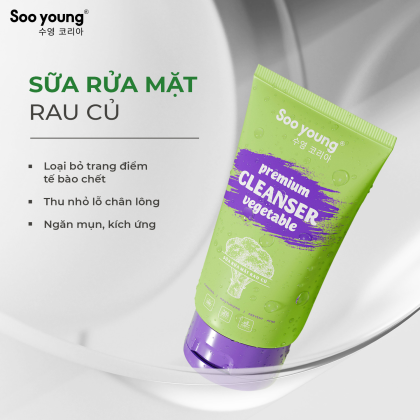 Sữa Rửa Mặt Rau Củ Sooyoung: Bí Quyết Cho Làn Da Tươi Sáng Tự Nhiên