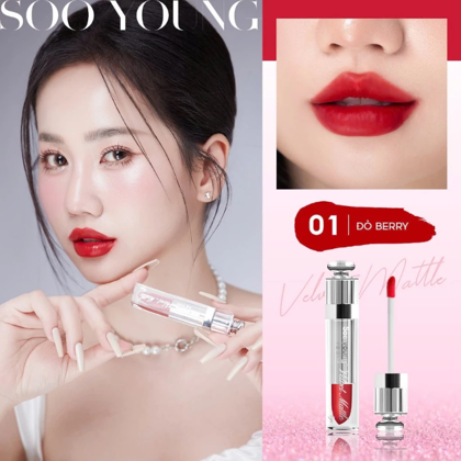 Son Kem Nhung Lì Soo Young Velvet Matte 4g - 5 Màu Quyến Rũ Thời Thượng