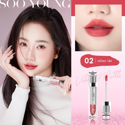 Son Kem Nhung Lì Soo Young Velvet Matte 4g - 5 Màu Quyến Rũ Thời Thượng