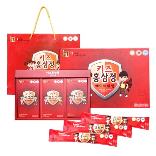 Hộp 30 Gói Nước Uống Hồng Sâm Baby Sanga Hàn Quốc - Dành Cho Bé 300ml