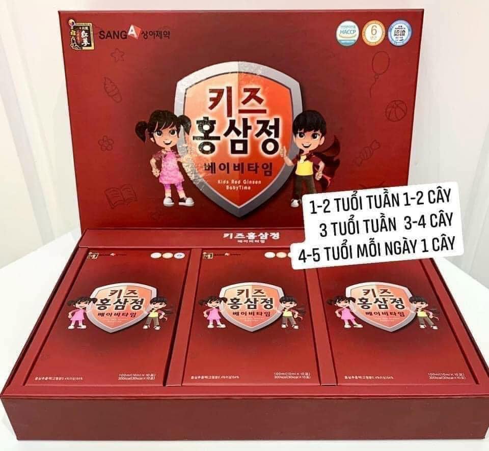 Giao mùa rồi  Mẹ lại nhanh trí bổ sung hồng sâm Baby Sanga Hàn Quốc cho con thôi