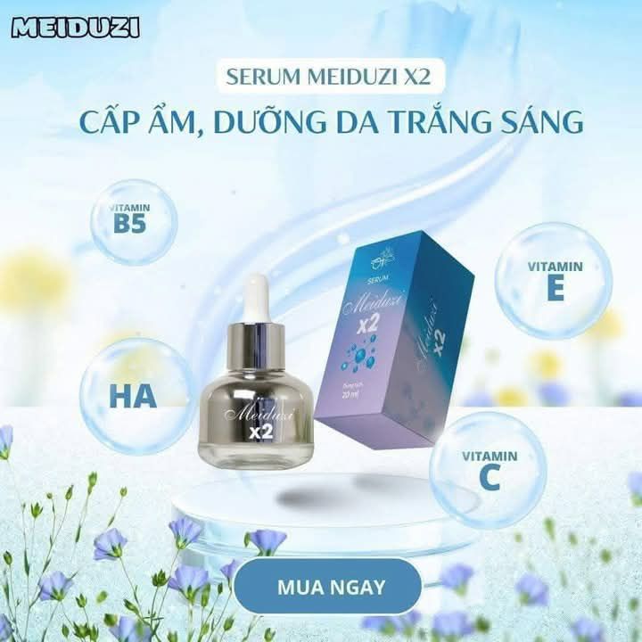 Serum Meiduzi X2 Bí Quyết Cho Làn Da Trắng Sáng Mịn Màng