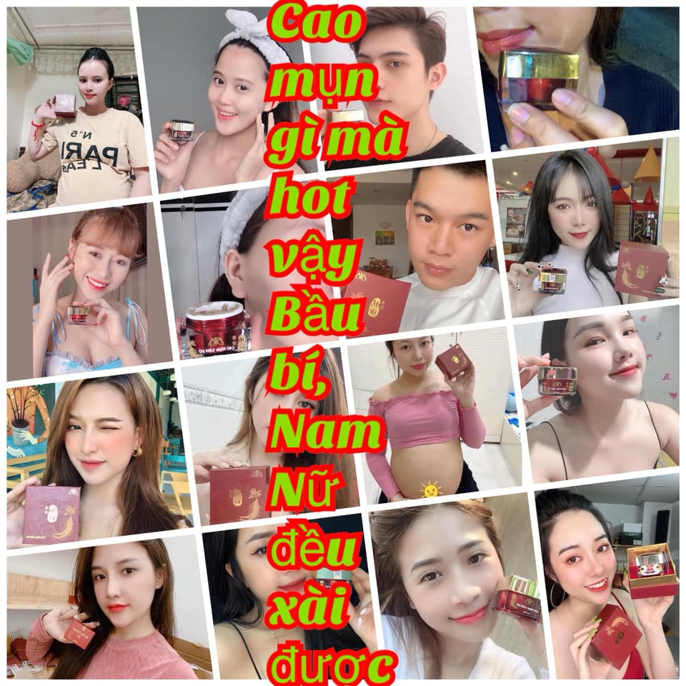 Cao mụn sâm đỏ không bong tróc da, không sưng đỏ da