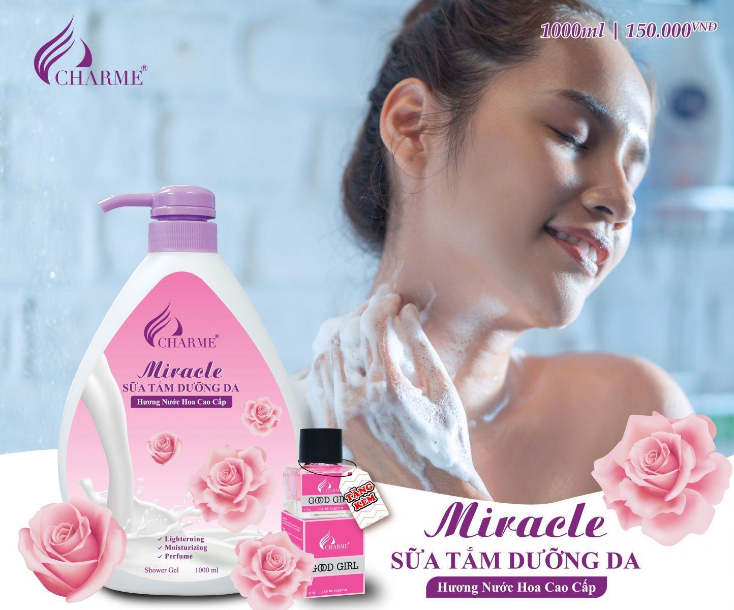 Sữa tắm nước hoa Chame MIRACLE