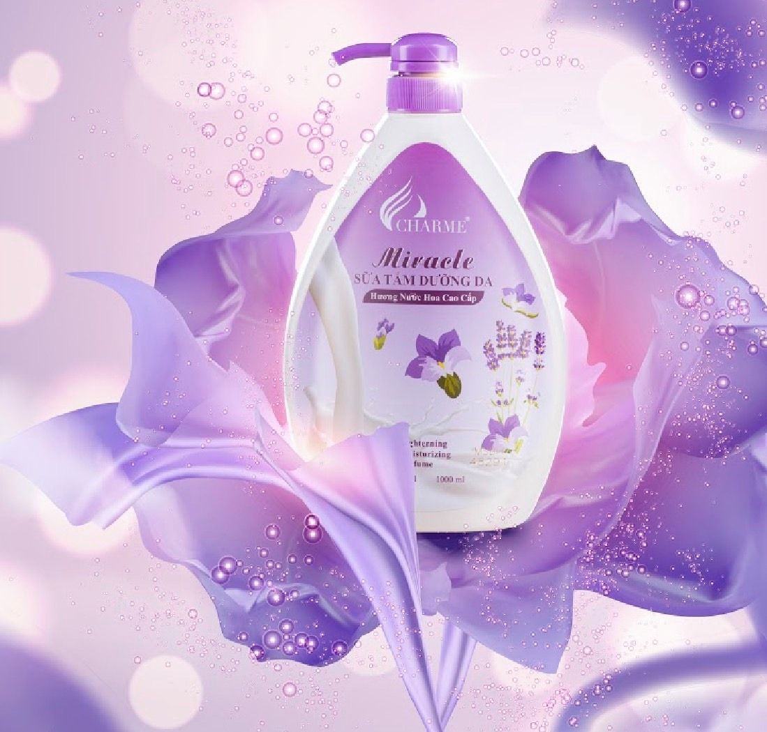 Sữa tắm nước hoa Charme Miracle 1000ml hương Lavender