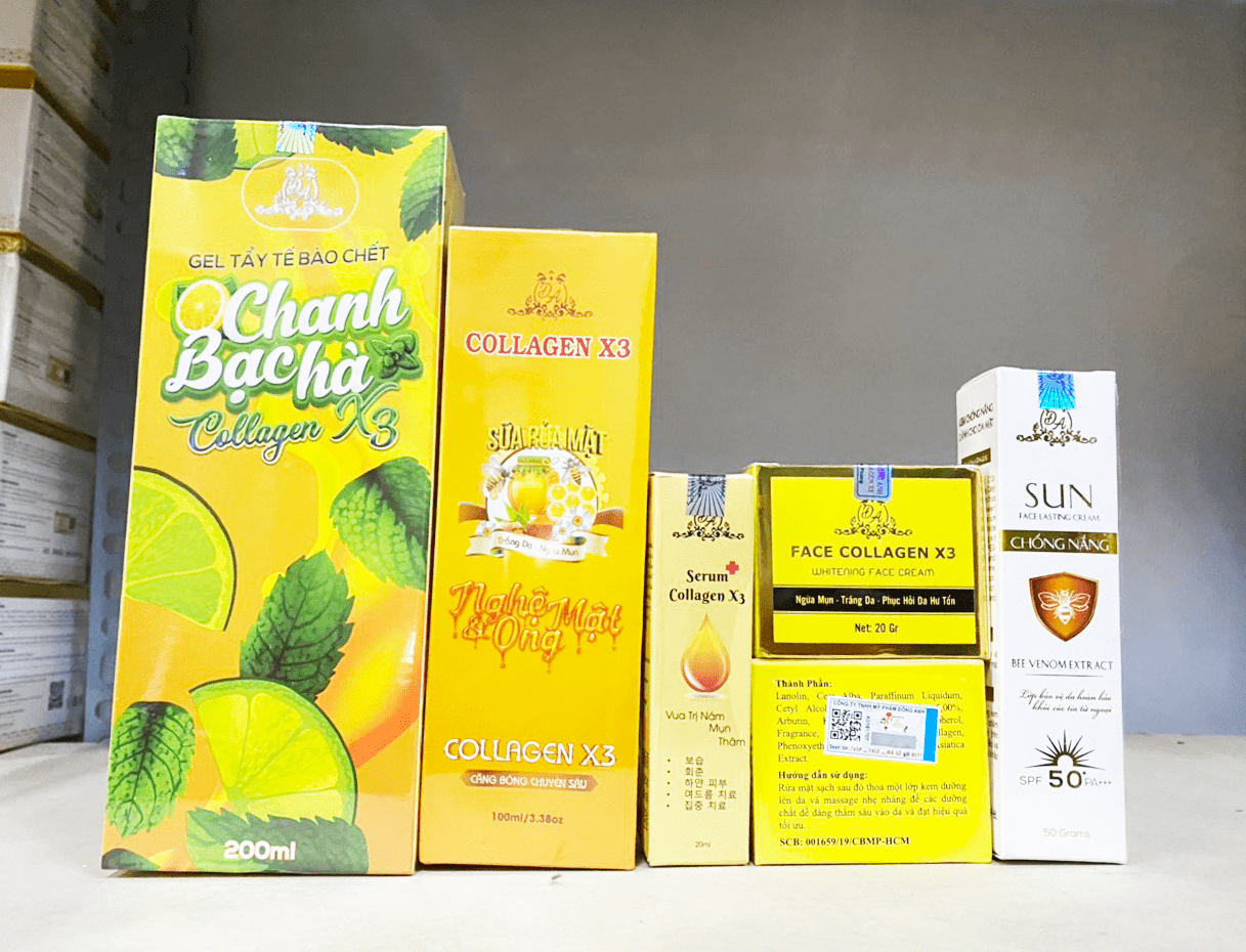 Trọn bộ sản phẩm công ty mỹ phẩm Đông Anh chính hãng