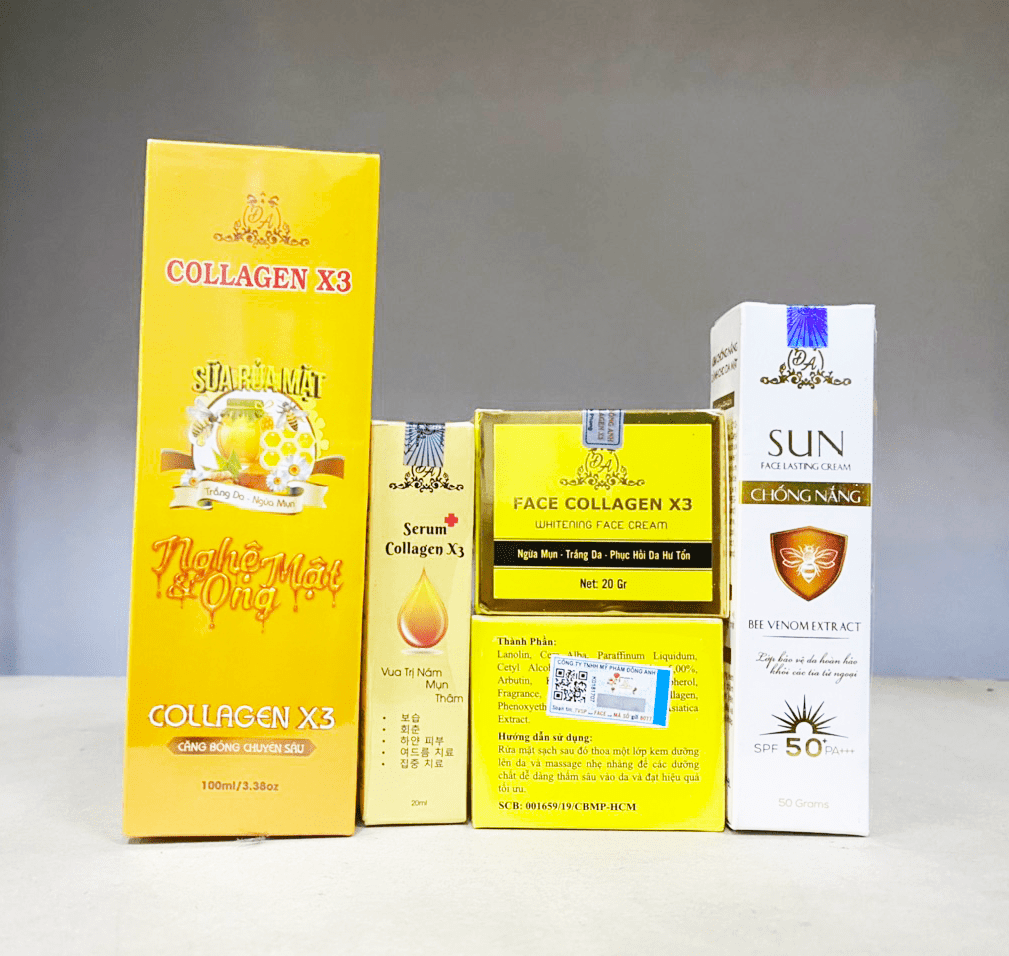 Trọn bộ sản phẩm công ty mỹ phẩm Đông Anh chính hãng