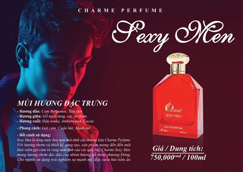 Nước hoa Nam Charme Sexy Men 100ml chính hãng