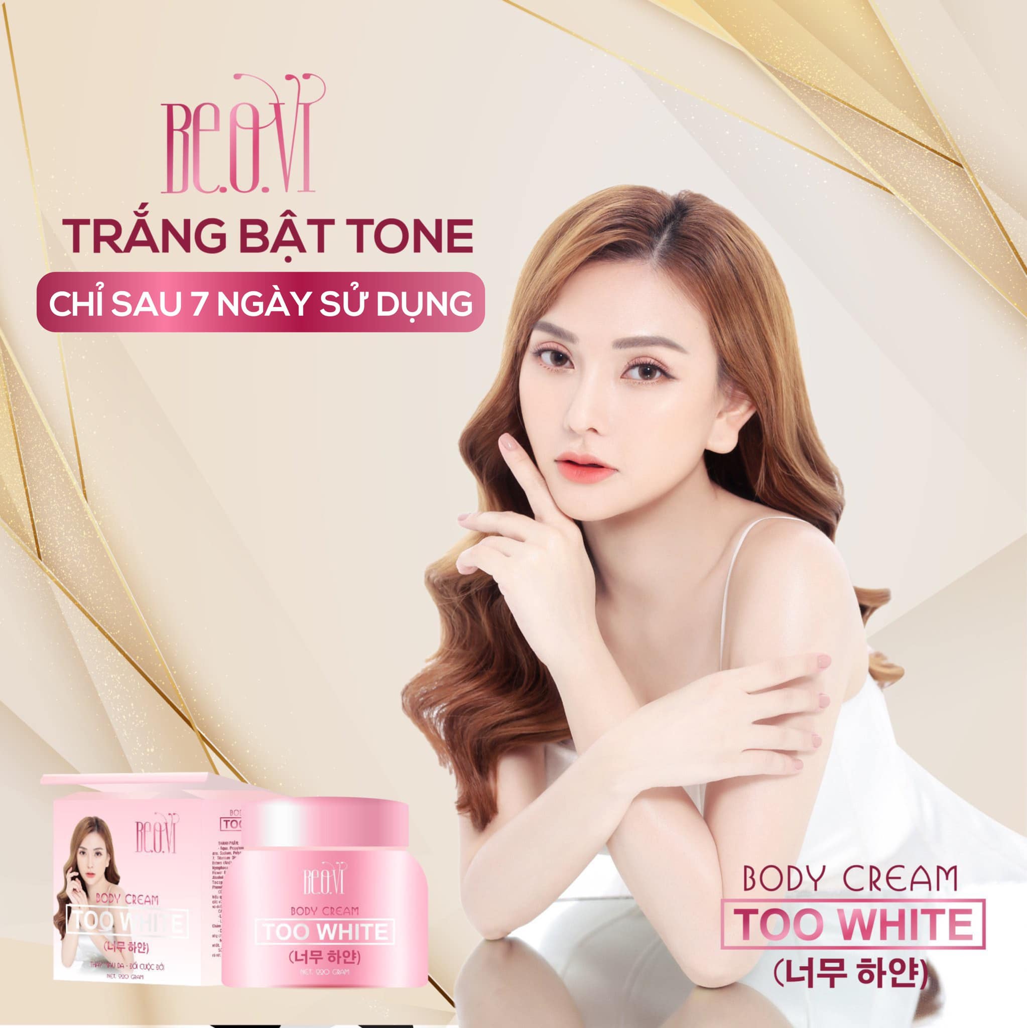 Vừa dưỡng trắng, vừa chống nắng chỉ có thể là BEOVI KEM BODY TOO WHITE