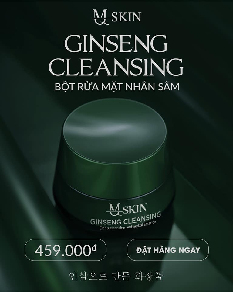 🍀🍀 Bột rửa mặt nhân sâm - nhuỵ hoa nghệ tây cao cấp MQ SKIN🍀🍀