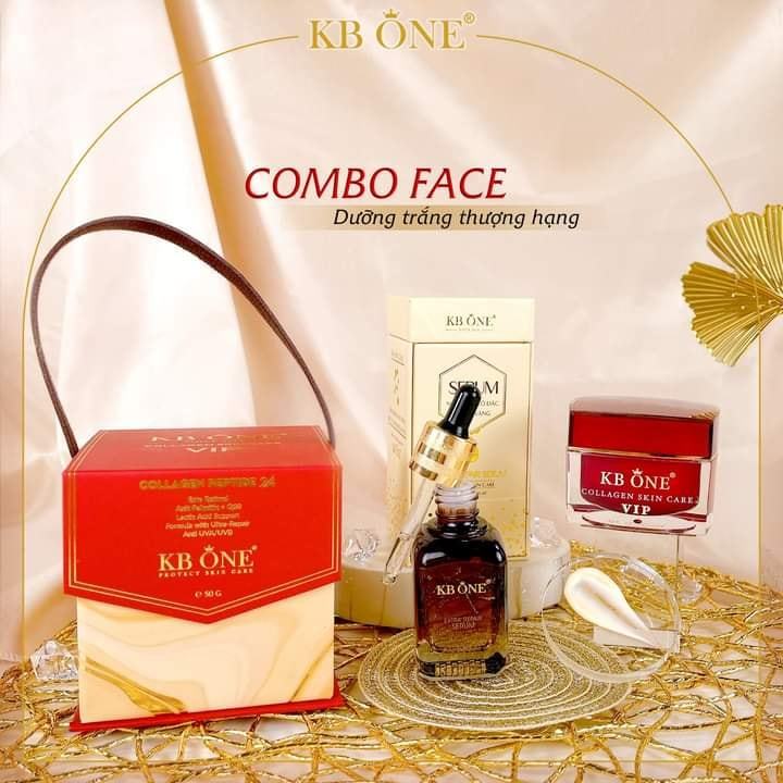 Combo Kem Face Vip Đỏ Lớn Và Serum Kb One dưỡng da khỏe đẹp