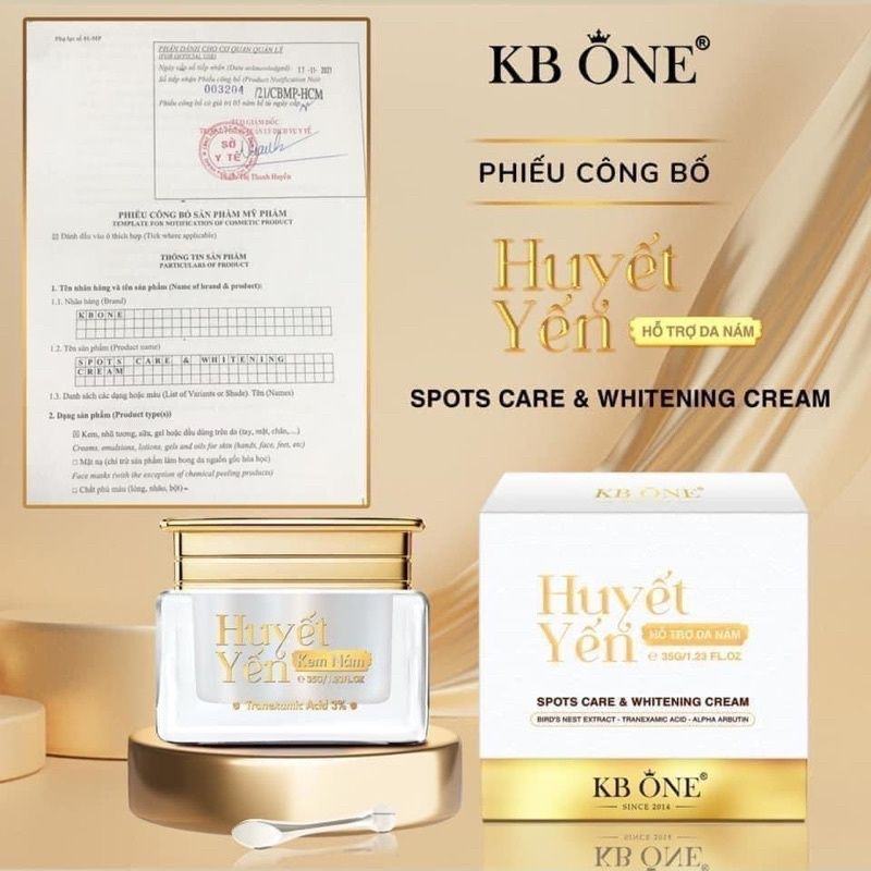 Nâng Niu Và Chăm Sóc Da Với Kem Dưỡng Huyết Yến Phục Hồi KB One