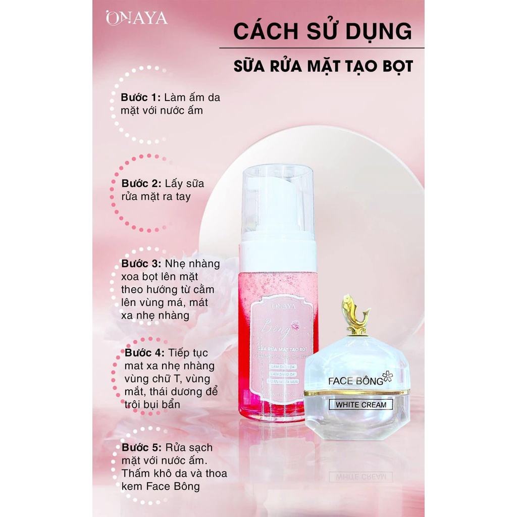 Đánh Bay Bụi Bẩn - Trở Về Làn Da Trắng Sạch Mụn Với Sữa Rửa Mặt Tạo Bọt Nhà ONAYA
