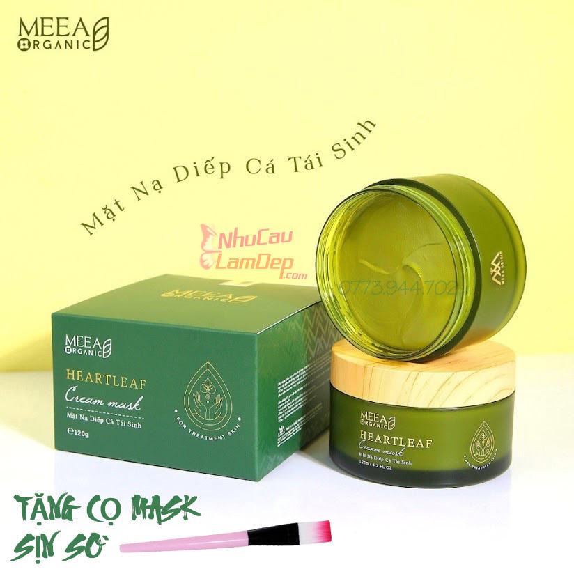 Mẹ Bầu Mặt Mộc Vẫn Xinh Với Mặt Nạ Diếp Cá MEEA ORGANIC Chiết Xuất Từ Thiên Nhiên