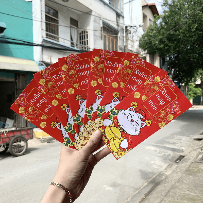 Combo 50 bao lì xì tết Quý Mão 2023