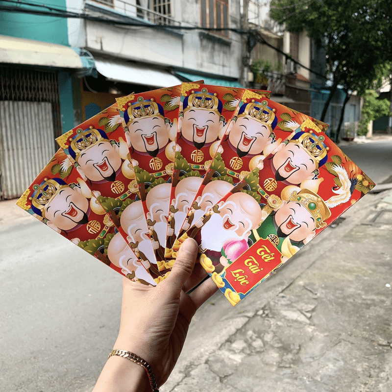 Combo 50 bao lì xì tết Quý Mão 2023