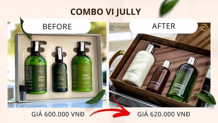 Combo Gội Xịt Xả Vijully Phiên bản mới