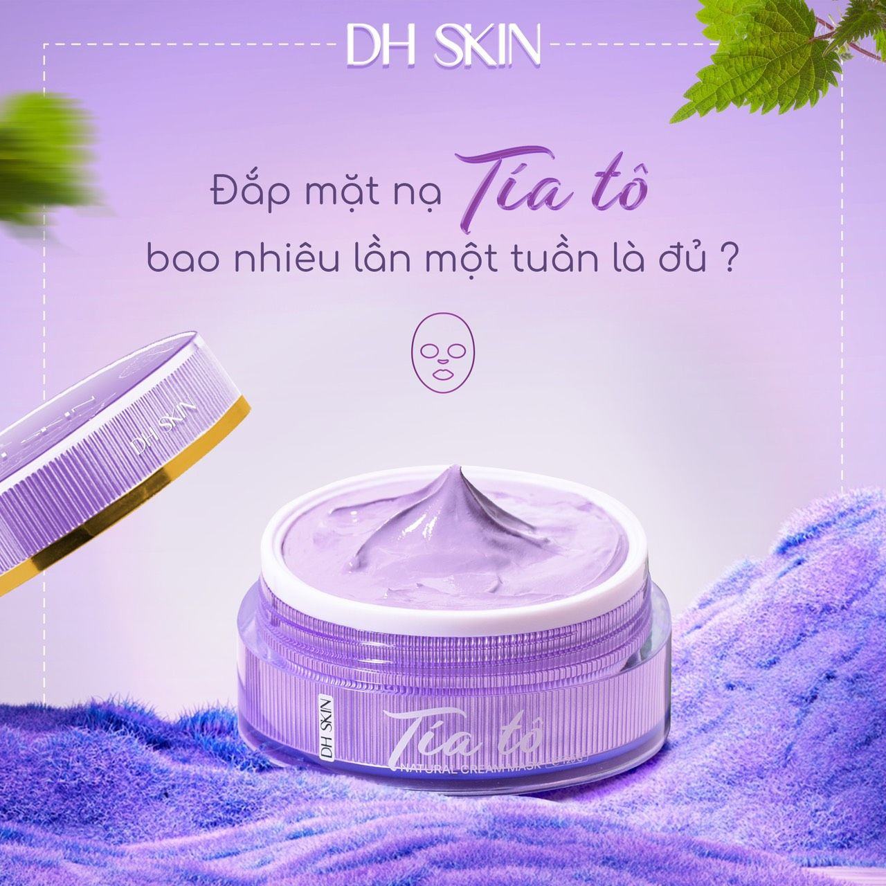 Mặt Nạ Tía Tô DH Skin Dành Cho Da Sạm Nám