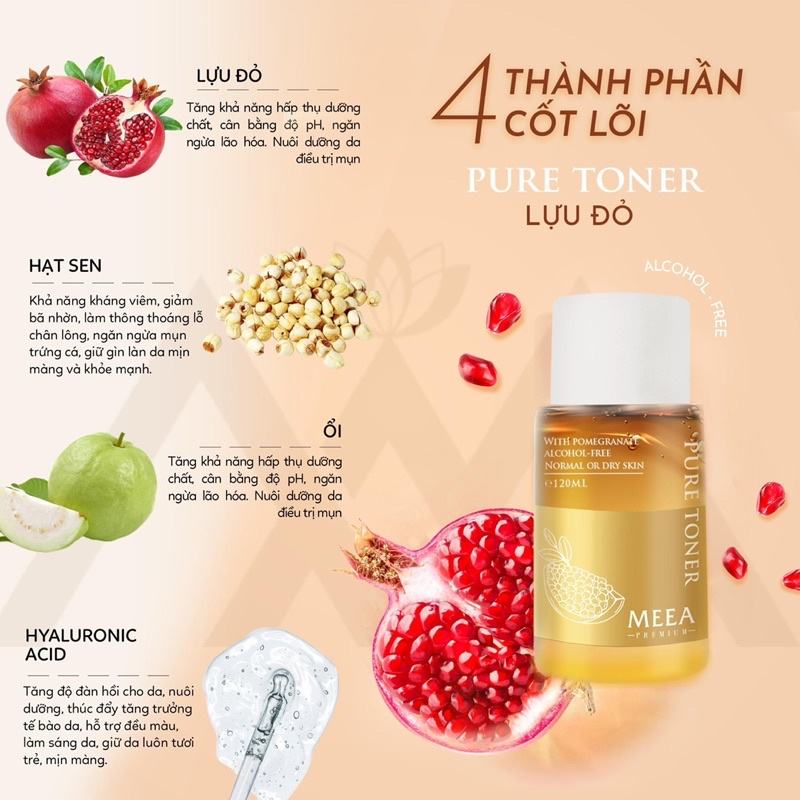 Toner lựu đỏ cho làn da căng mịn đầy sức sống