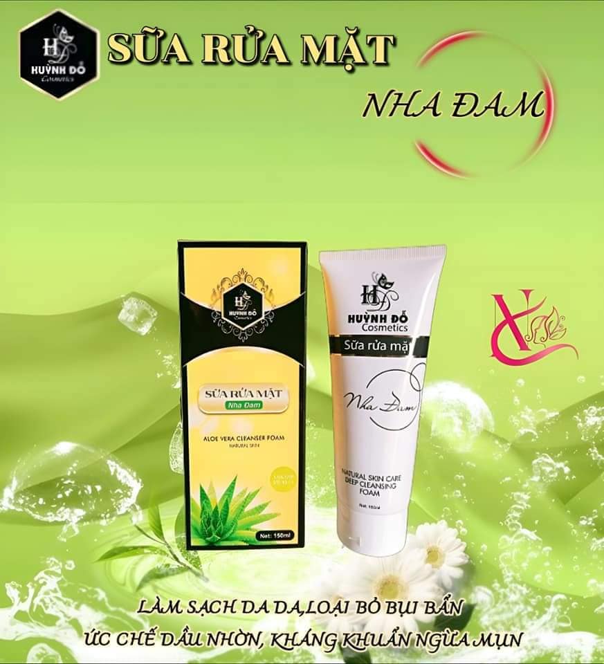 Siêu thích, siêu sạch, siêu mịn là sữa rửa mặt nha đam Huỳnh Đỗ