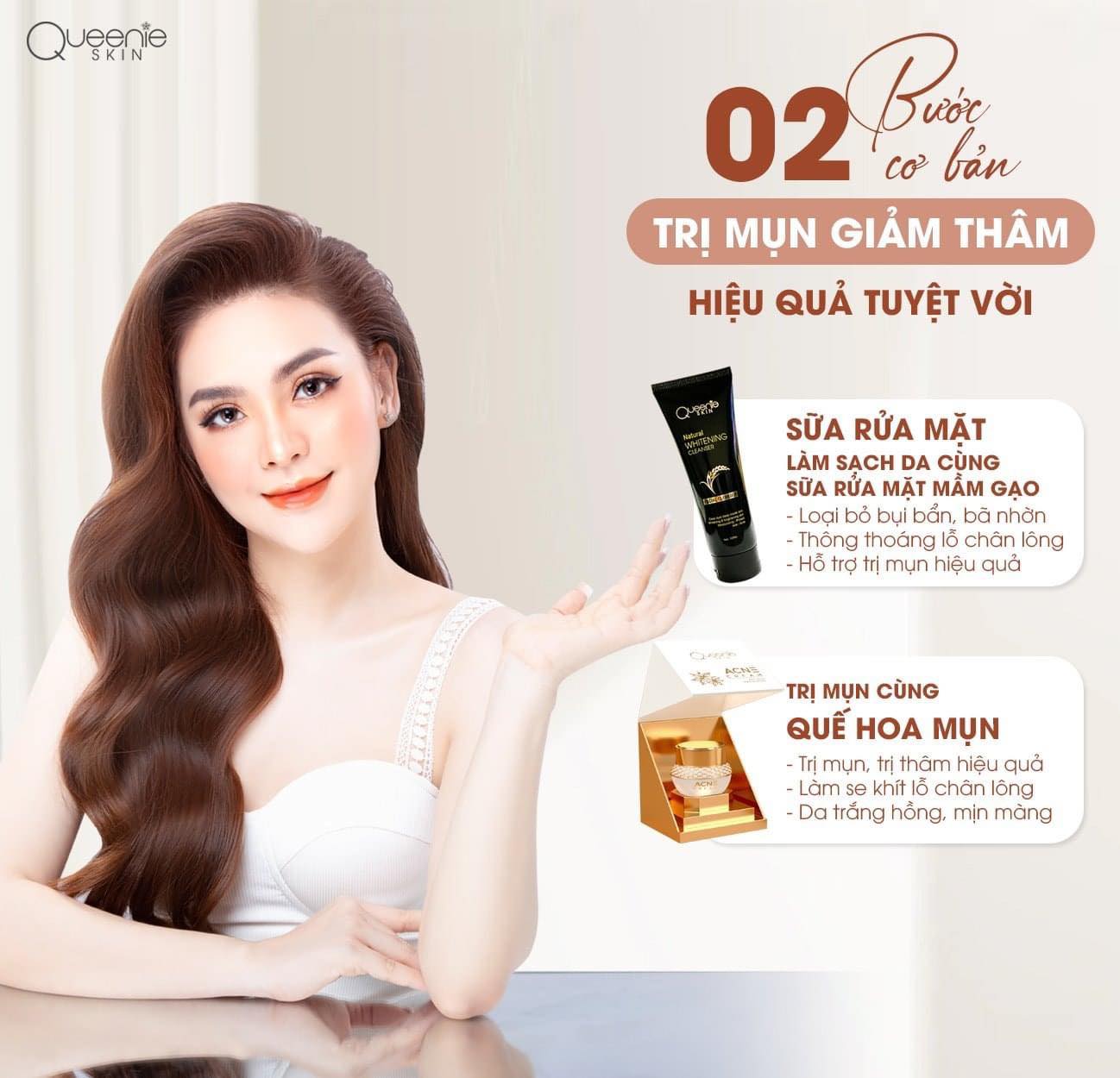 Sữa rửa mặt mầm gạo Queenie Skin các bạn da khô thì cảm nhận rõ ràng nhất