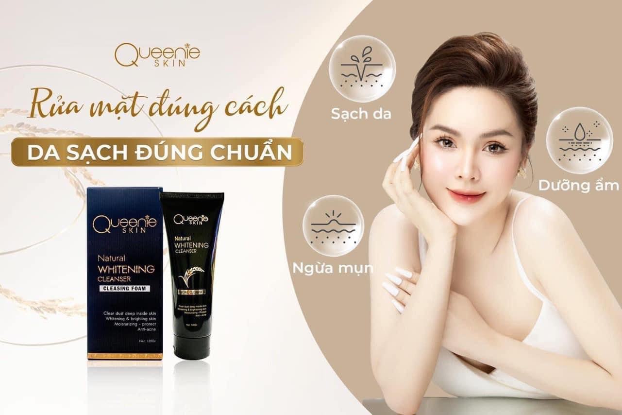 Sữa rửa mặt mầm gạo Queenie Skin các bạn da khô thì cảm nhận rõ ràng nhất