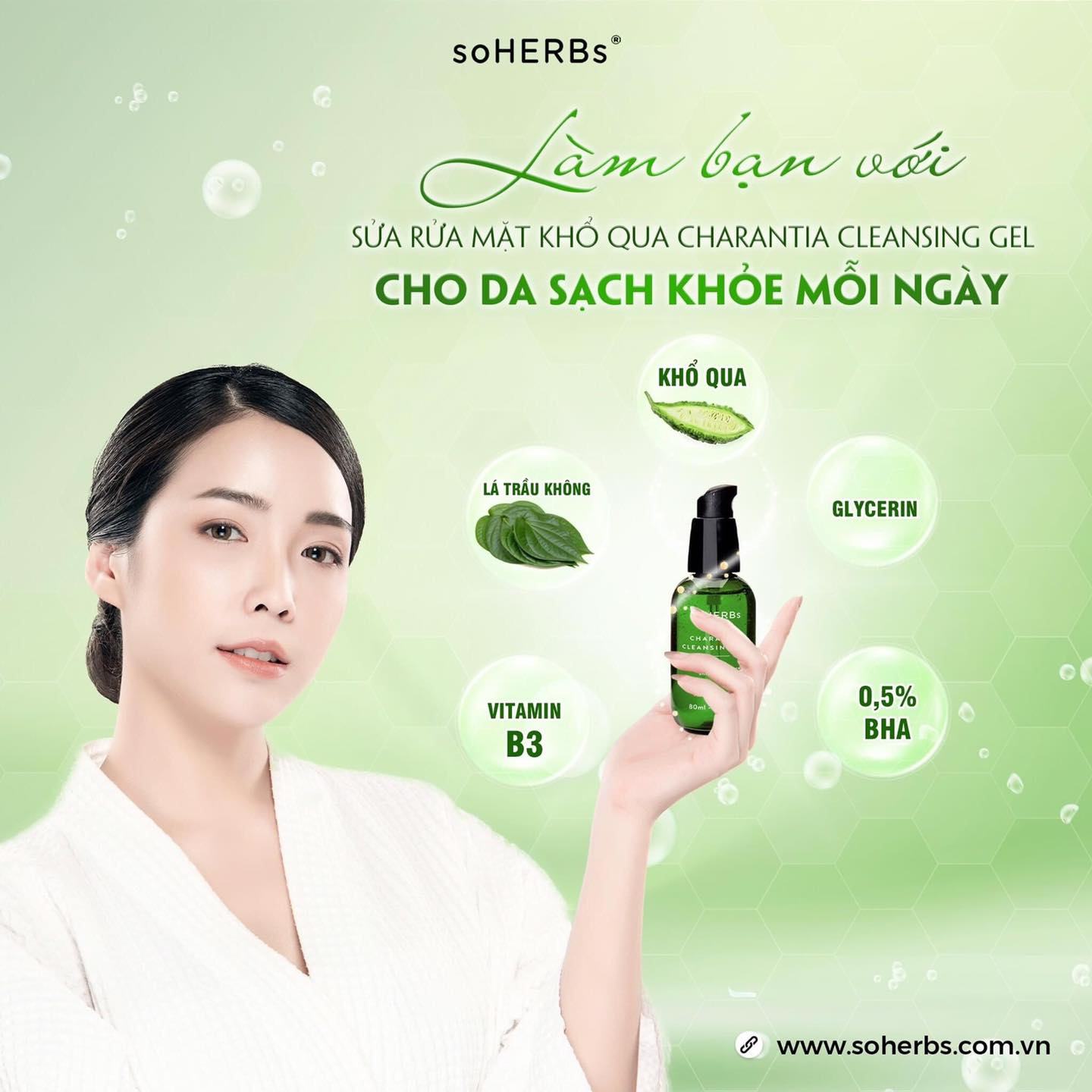 Sữa rửa mặt khổ qua thảo mộc sản phẩm chuyên phục vụ chị em có làn da nhạy cảm đây ạ