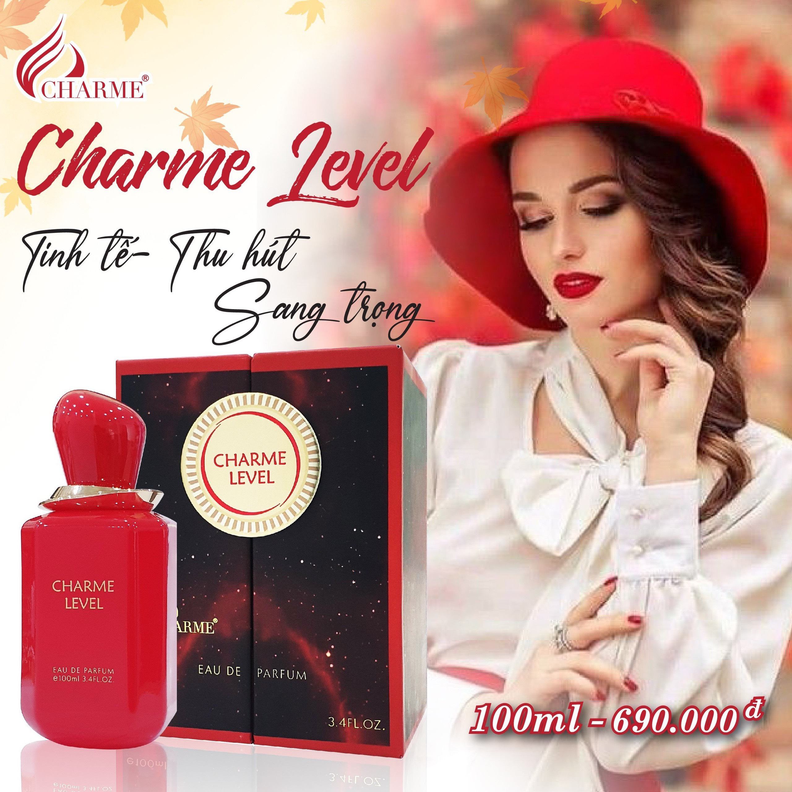 Muốn sở hữu mùi hương đẳng cấp quý phái chắc chắn sẽ không thất vọng khi kết đôi cùng Charme Level