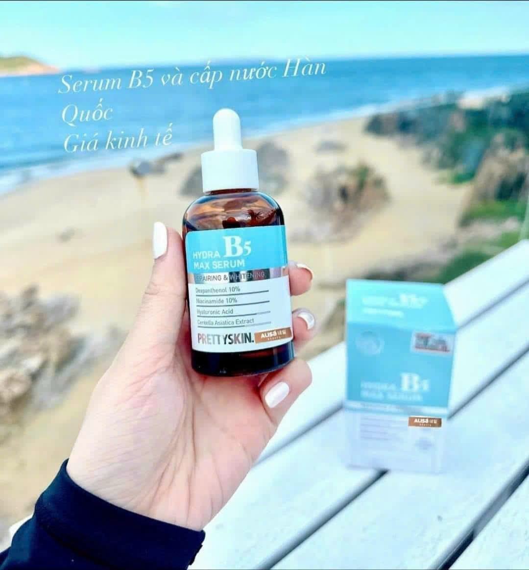 Siêu sốc với nguồn tin mật Serum B5 10% Prettyskin vừa phục hồi da lại kiêm thêm dưỡng trắng