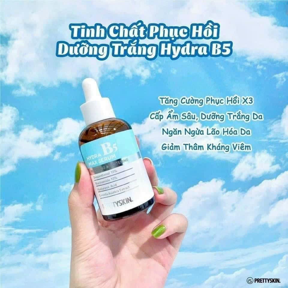 Siêu sốc với nguồn tin mật Serum B5 10% Prettyskin vừa phục hồi da lại kiêm thêm dưỡng trắng