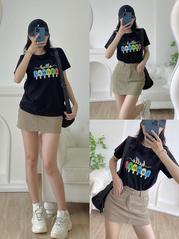 Bên em nhiều mẫu áo thun thái đẹp dễ phối đồ mặc mát khách cần mua áo thun nhắn em gửi mẫu cho mình he
