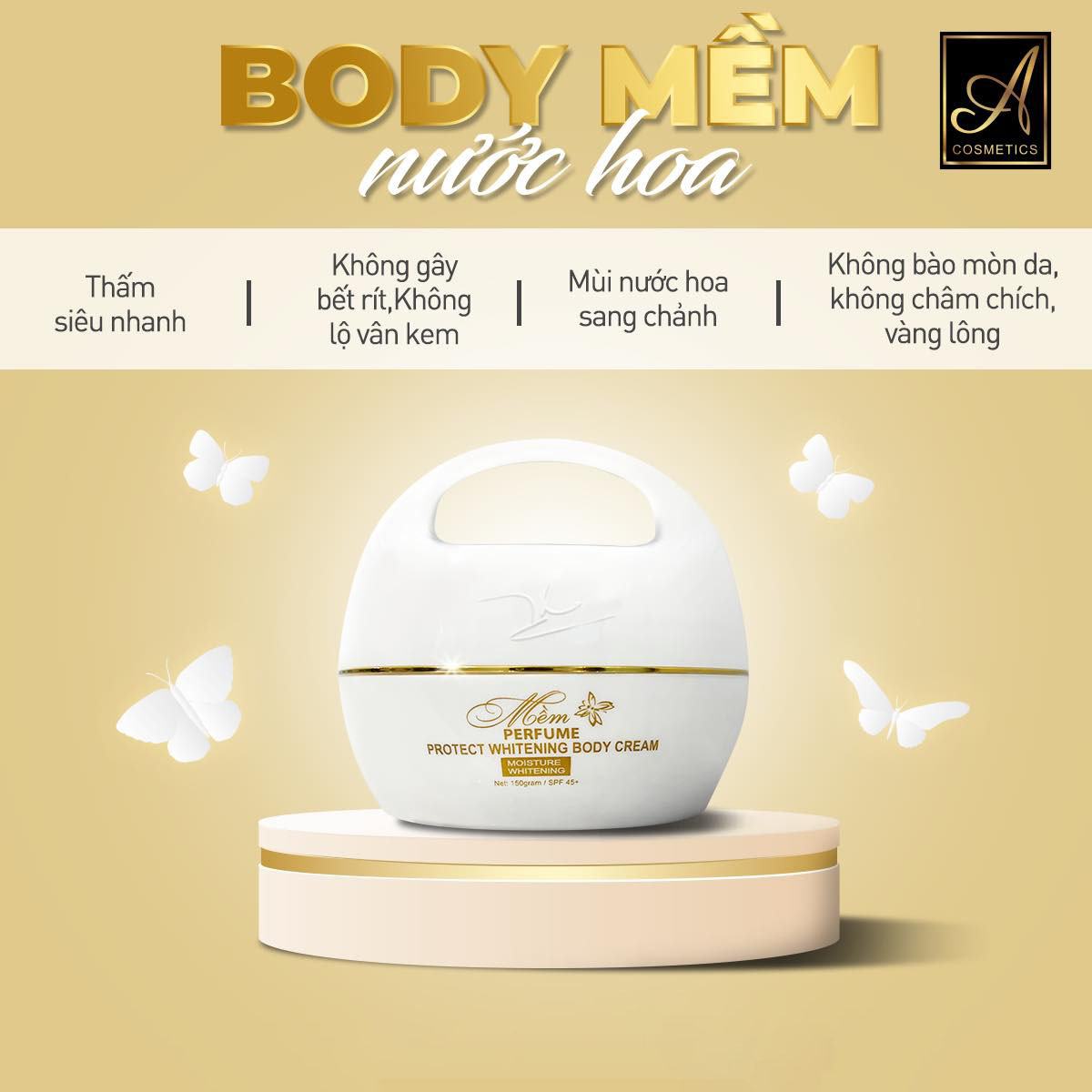 Kem body mềm nước hoa A cosmetics