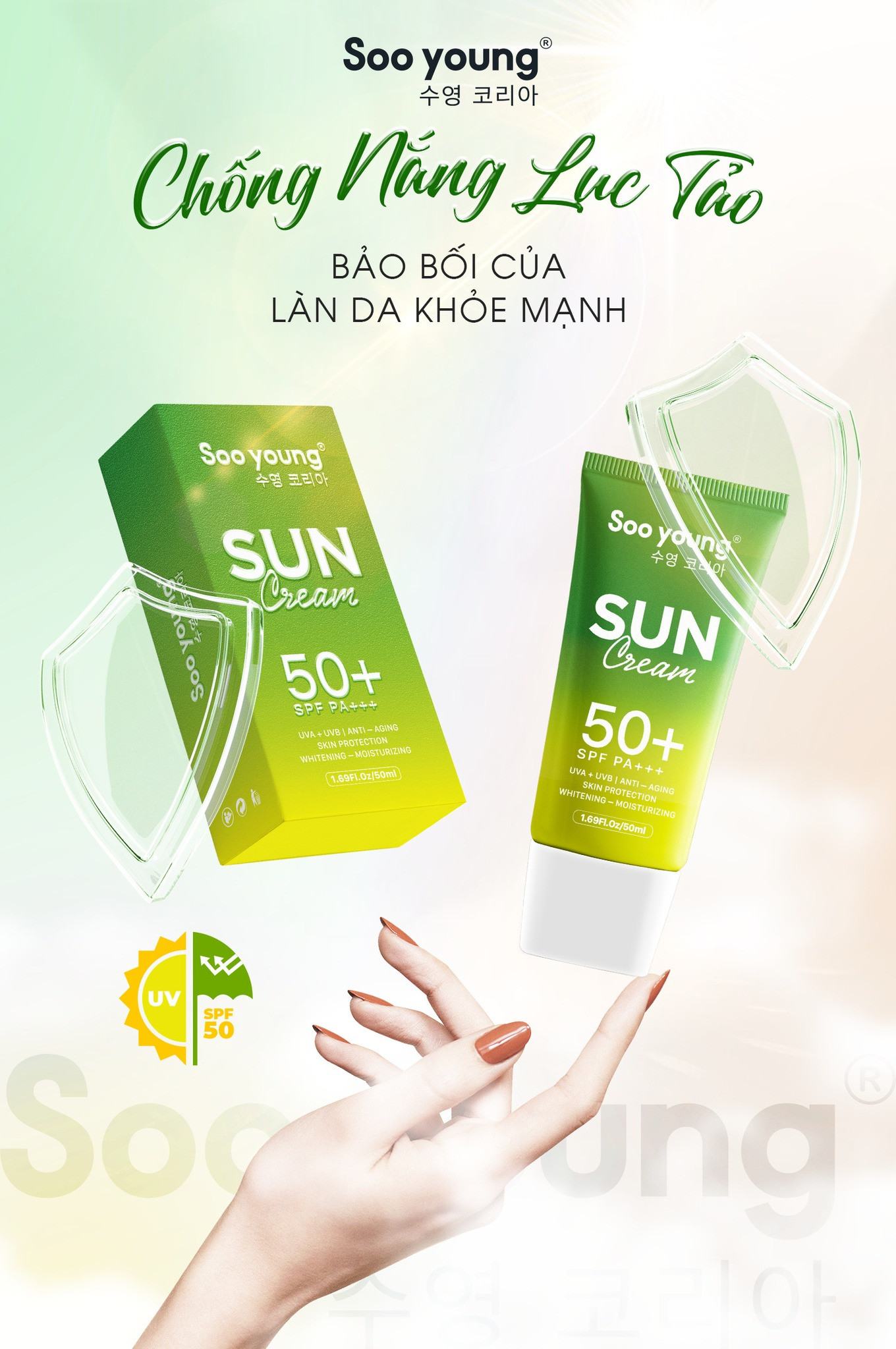 KEM CHỐNG NẮNG SUN CREAM SOO YOUNG
