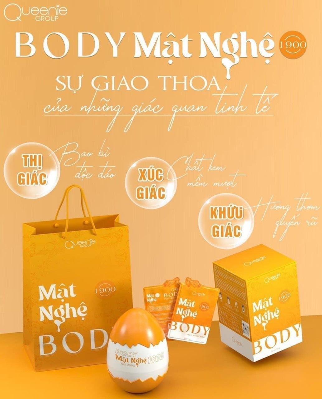 Da tươi sáng trẻ trung rạng rỡ hơn bao giờ hết với gương mặt vàn trong làng mỹ phẩm kem Body Mật Nghệ 1900