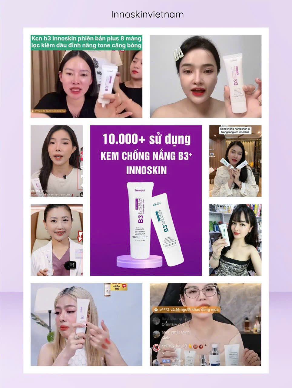 Khách hàng nhà em cũng đến phải lập hội nghiệm kem chống nắng  B3 Innoskin mất thôi chị em ơi