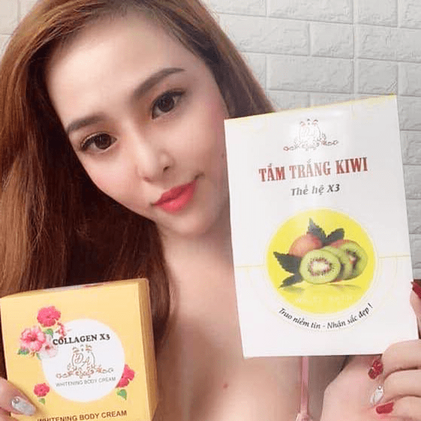 Tắm trắng kiwi thế hệ x3 - giúp da trắng gấp 3 lần