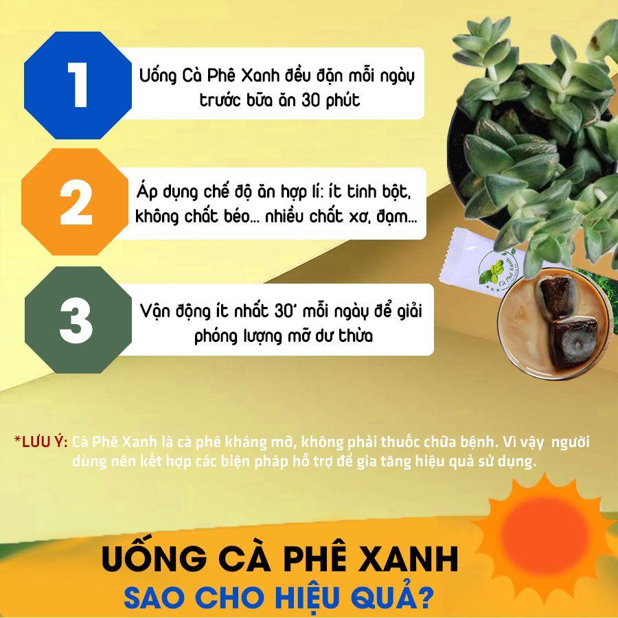 Uống cà phê Xanh mà không giảm, vì sao?
