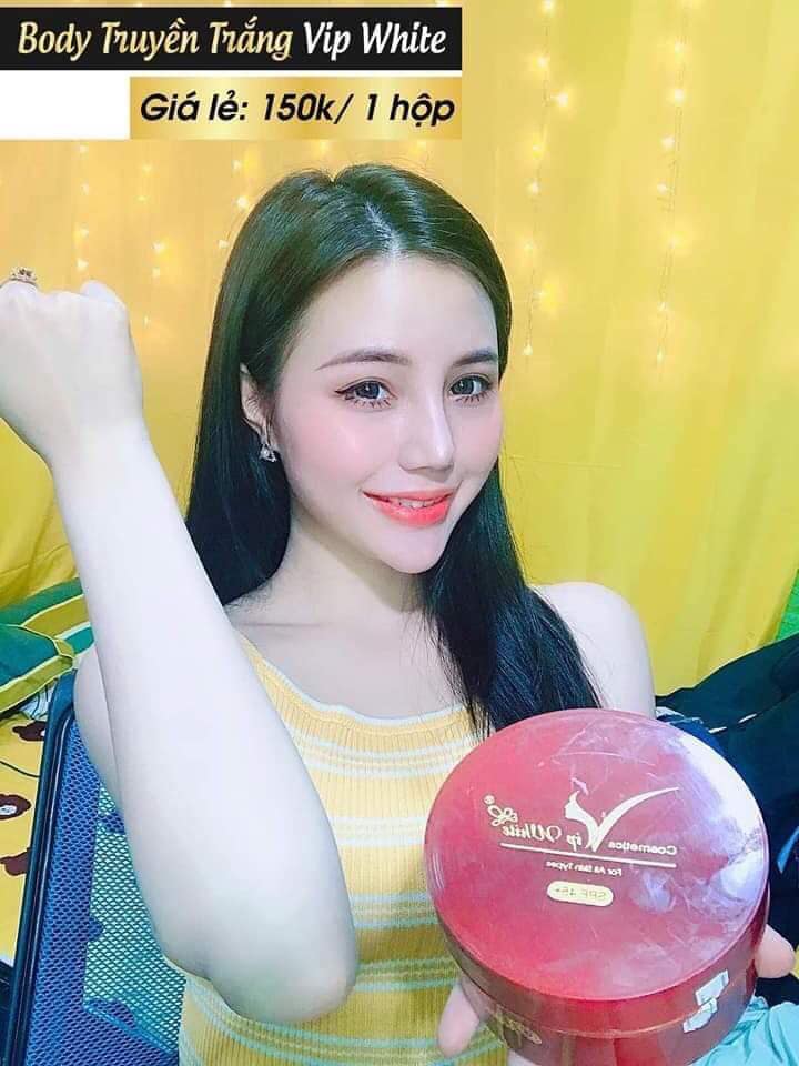 Kem body truyền trắng thượng lưu VIP White giúp da trắng hồng, lên tone không giới hạn