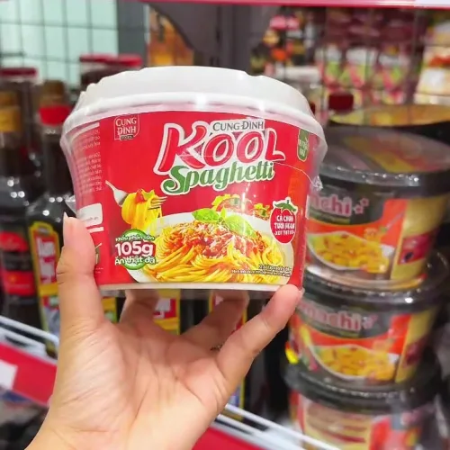 Mì Cung Đình Kool Spaghetti 105g - Mì Trộn Khô Cung Đình Vị Cà Chua Tươi Ngon Xốt Thịt Bò