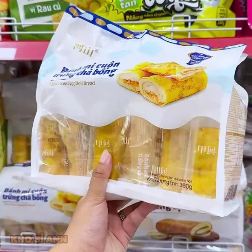 Bánh Mì Cuộn Trứng Chà Bông Heshan 360g