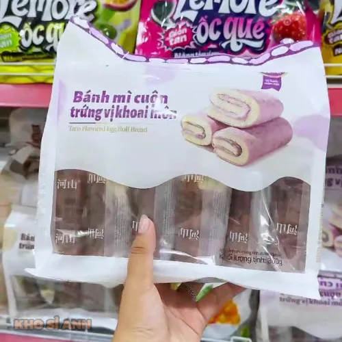 Bánh Mì Cuộn Trứng Vị Khoai Môn Heshan 360g