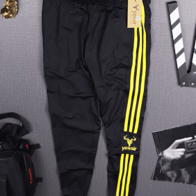 Xưởng sỉ quần thun dài jogger thêu logo phối sọc