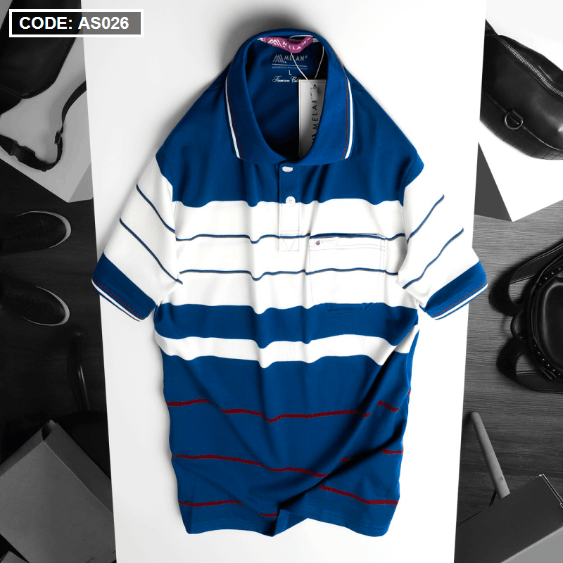 Kho sỉ áo Thun Sọc Polo Nam Có Túi Cao Cấp