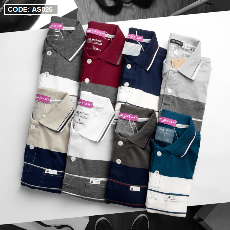 Kho sỉ áo Thun Sọc Polo Nam Có Túi Cao Cấp