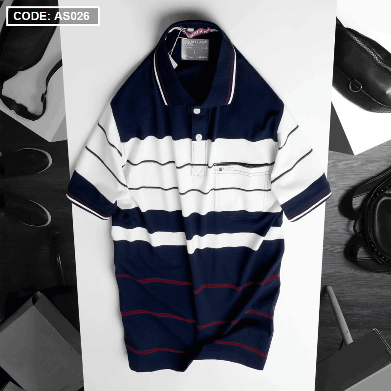 Kho sỉ áo Thun Sọc Polo Nam Có Túi Cao Cấp