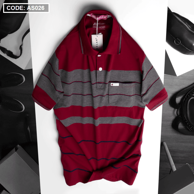 Kho sỉ áo Thun Sọc Polo Nam Có Túi Cao Cấp