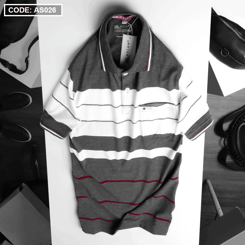 Kho sỉ áo Thun Sọc Polo Nam Có Túi Cao Cấp