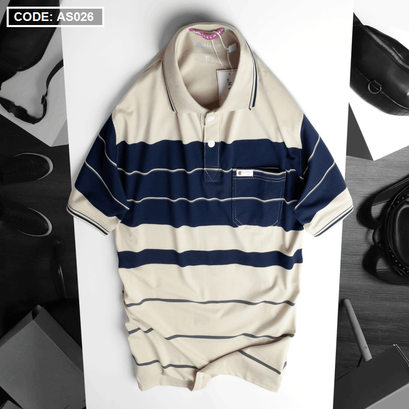 Kho sỉ áo Thun Sọc Polo Nam Có Túi Cao Cấp