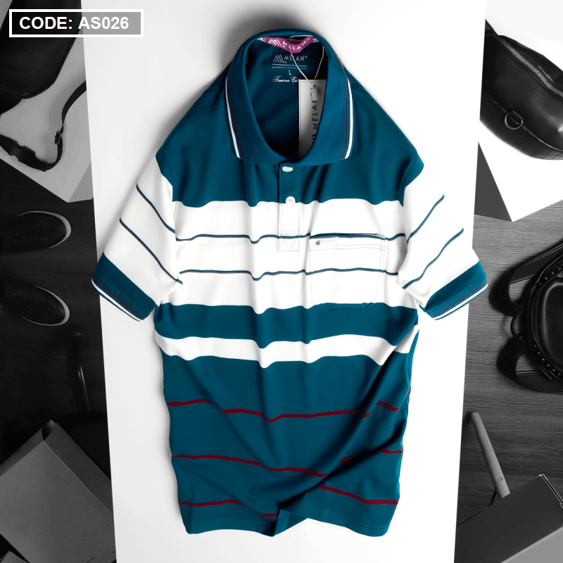 Kho sỉ áo Thun Sọc Polo Nam Có Túi Cao Cấp